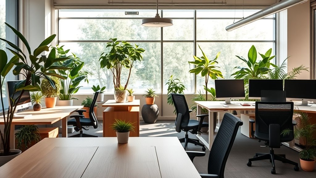 Ergonomisch meubilair en groen: zo richt je je kantoor in